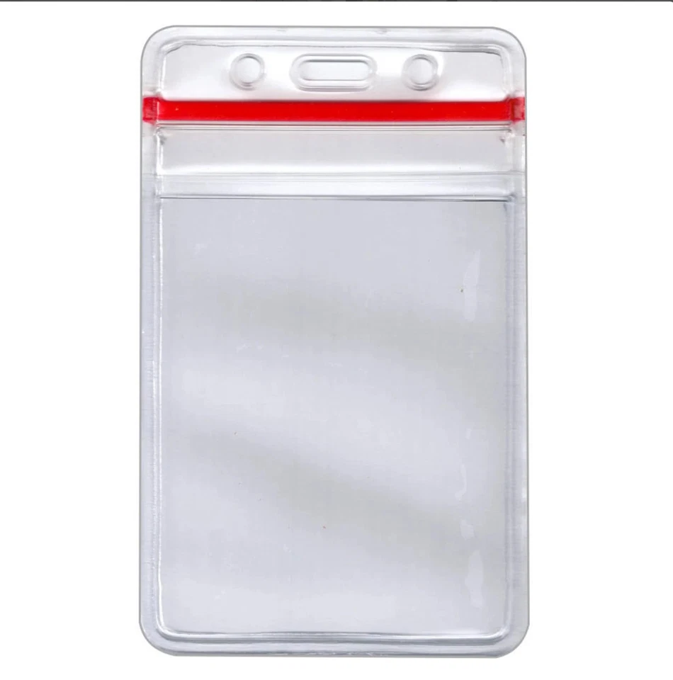 Paquete de 5 - Soportes de insignia superiores con bloqueo de cremallera vertical de alta resistencia Foto 1 de 1