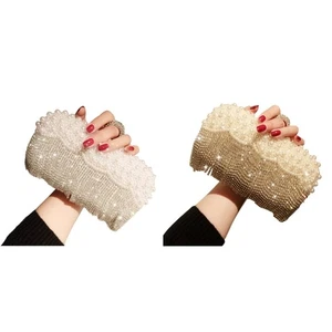 Fashion Tassels Handbag for Women Glitter Evening Clutch Bag Shiny Shoulder Bags - Picture 1 of 10