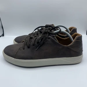 OluKai Lae'Ahi Li'Ili Herren Schuhe Größe 10 Braun Leder Schnürschuhe Leger Turnschuhe - Bild 1 von 8