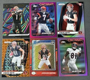 Cincinnati Bengals Football Card Lot of 6 Color Prizm Parallels Silver RC - Picture 1 of 2