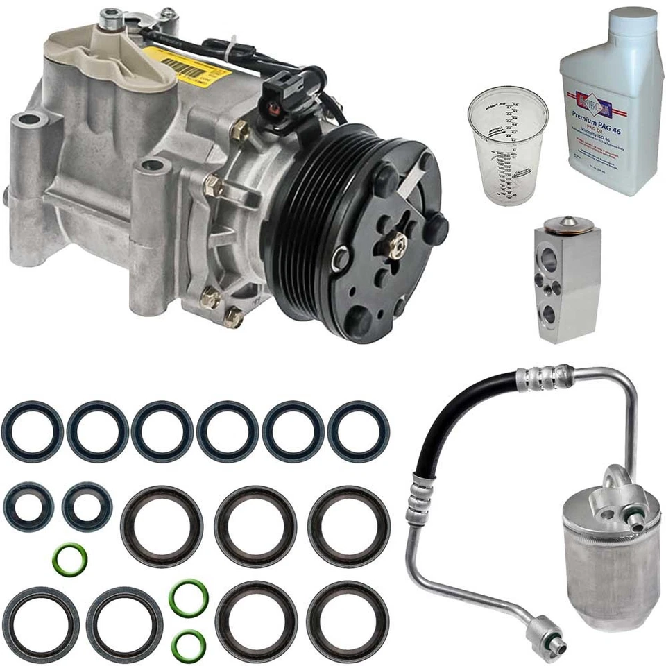 Compresor de aire acondicionado Omega para Saturn Vue 2005 2006 2007 con kit de reparación de aire acondicionado CSW Foto 1 de 1