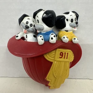 De colección Giftco 4 Piezas Memo Amigos Casco de Bombero Dálmatas Imán de Nevera - Imagen 1 de 2