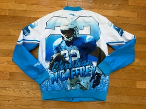 NWOT Christian McCaffrey Panthers 49ers NFL Jacket Chalkline Men's Size L - Picture 1 of 5