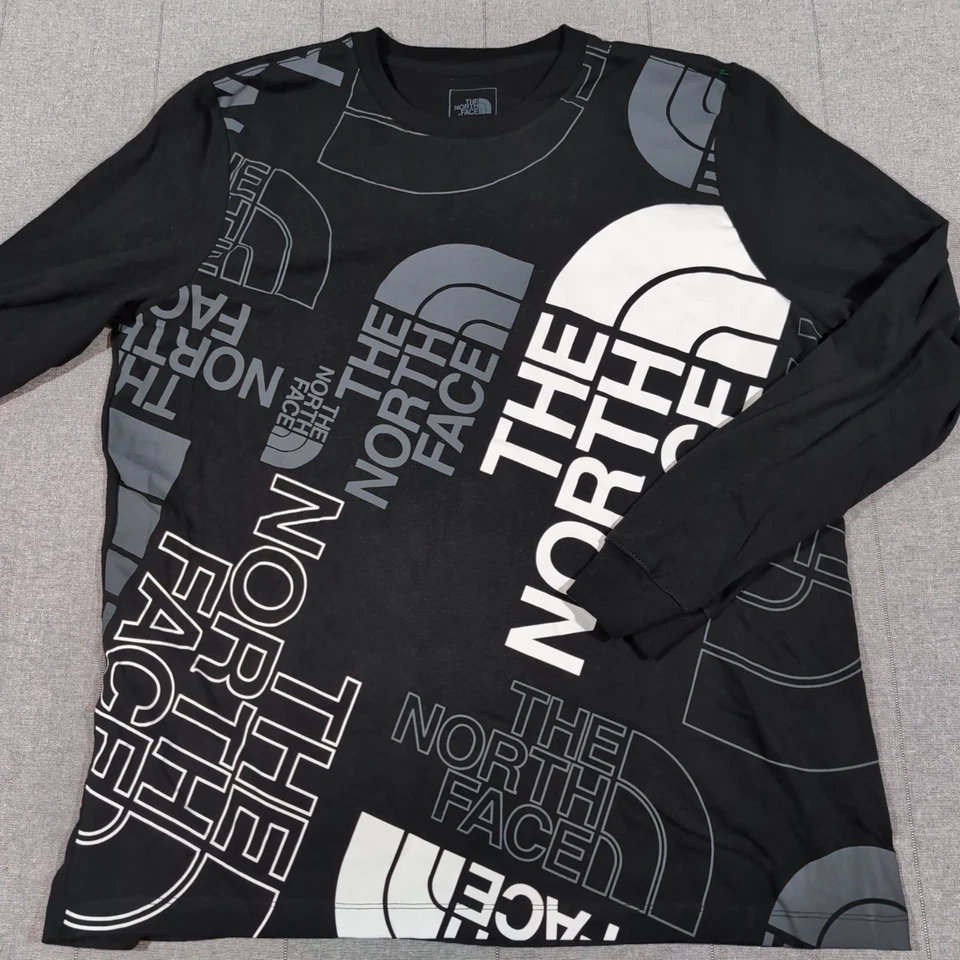 Camisa gráfica manga larga The North Face para mujer talla XL estampado integral Foto 1 de 4