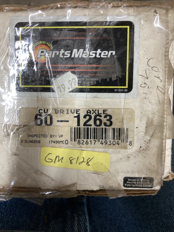 Conjunto de eje CV delantero izquierdo GSP NCV10563 se adapta a Saturn 94-02 SC1 Saturn 94-02 Foto 1 de 1