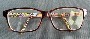 Vera Bradley Eyeglasses Frames VB Mariah Floral Pattern Tortoise Pink 55013-130 - Picture 1 of 8