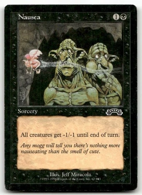 Nausea Exodus MTG Heavily Played - Image 1 of 2