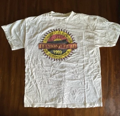 Camiseta de colección 1999 Diamond Head Summit Club Member Oahu Hawaii para hombre L.     S373 Foto 1 de 4