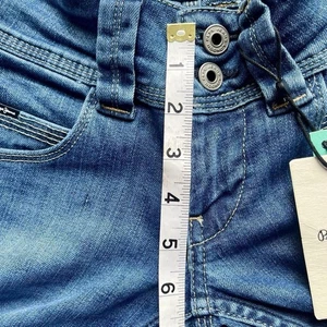 Pantalones de mezclilla ajustados estilo Pepe Venus 27/32 W27 elásticos para mujer nuevos con etiquetas - Imagen 1 de 4