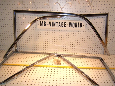 原始设备制造商梅赛德斯 66-73 W109 300SEL 6.3 门窗仅外金属 CHROME 4 盖 — 第 1/4 张图片