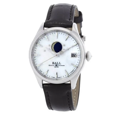 Reloj Ball Trainmaster automático esfera blanca para dama NL3082D-LJ-WH Foto 1 de 3