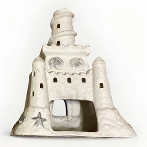 Candelabro Partylite Sand Castle luz de té blanco bisque porcelana - Imagen 1 de 6