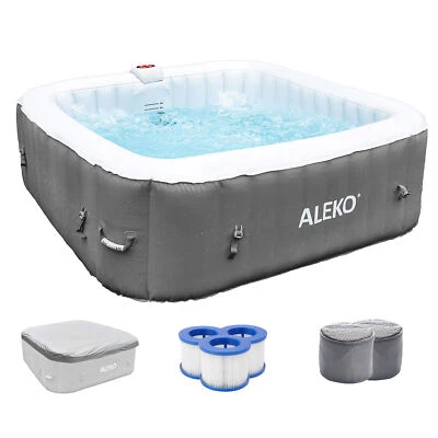 ALEKO Inflatable Improved Version 6 Prs Hot Tub 250 Gallon Up to 130 Bubble Jets - Image 1 of 4