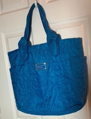 Bolso de Mano Marc by Marc Jacos Pretty Tate Nylon - Grande Turquesa Foto 1 de 4