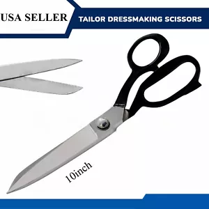 Tailor Scissors 10" Sewing Dressmaking Upholstery Fabric cutting Taylor Shear - Picture 1 of 7
