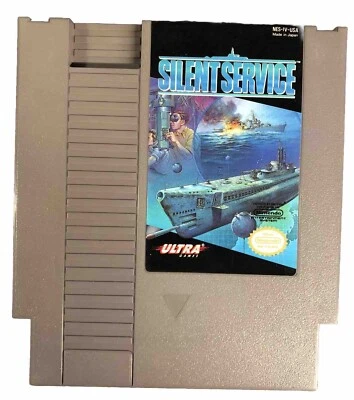 Silent Service Nintendo NES Authentic Game Cartridge Ultra Games Submarine Retro - Image 1 of 4