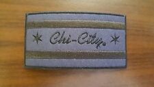 Chi-City Apparel Murdered-Out Blackout City of Chicago Iron-On Patch 
