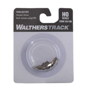 Walthers HO codice 83 o 100 giunti ferroviari nichel-argento confezione da 48 948-83102 - Foto 1 di 4