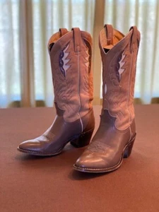 Vintage ACME Leather Brown Hondo Cowboy Western Boots Shoes Men's 7.5 Light Use - Picture 1 of 11