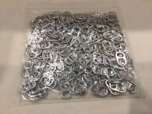 100 Aluminium Square Can Ring Pull Tabs for Arts, Crafts and Crochet
