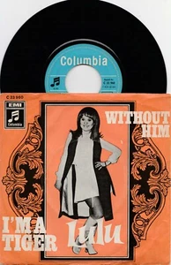 LULU,I'm a tiger/Without him.GERMAN 45 Columbia. 23960.P/sleeve - Picture 1 of 2