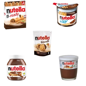 Nutella 5 Products Nutella&Go/Nutella Spread/Nutella Biscuits/Nutella B-Ready - Picture 1 of 7