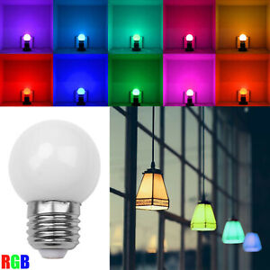 RGB E27 3W LED Night Light Blub Auto Color Change Lamp 110V 220V Party Decor RO