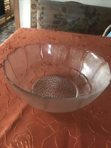 Alte Schüssel Schale Glas schwer, Salatschüssel Obstschale ca. 22 Cm D - Bild 1 von 8