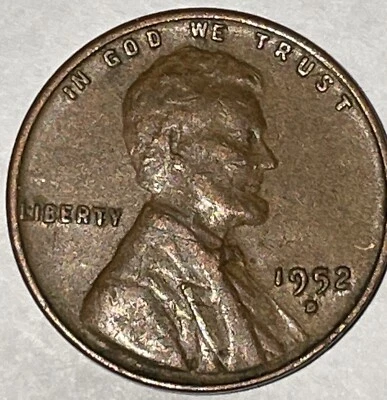 1952 D Lincoln Wheat Penny, DDO, Error On Rim, Filled In D - Image 1 of 4