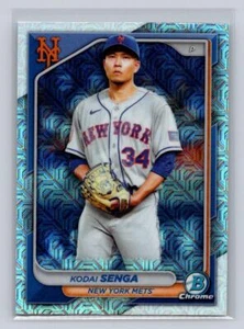 Bowman #1 Kodai Senga 2024 -Mojo Refractor - New York Mets - Imagen 1 de 2