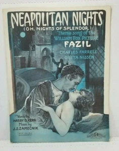 Fazil - Neopolitan Nights / Movie Sheet Music 1926 - Picture 1 of 4