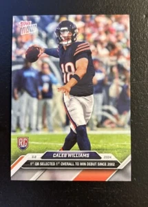 2024 Caleb Williams #2 RC NFL Bears USC Rookie Topps Now 1st Overall Win Debut - Bild 1 von 2