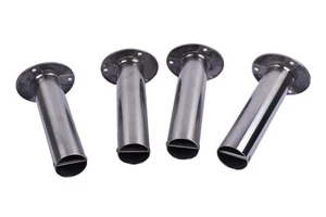 4X 316 Stainless Steel Rod Holders Flush Mount Fishing Rod Holder Heavy Duty - Picture 1 of 8