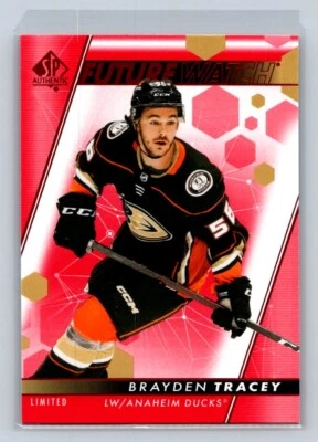 2022-23 SP Authentic Future Watch Limited Red #110 Brayden Tracey Ducks - Image 1 of 2