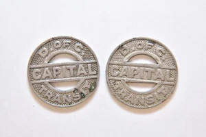 Vintage Washington D.C. Transit tokens - Picture 1 of 2