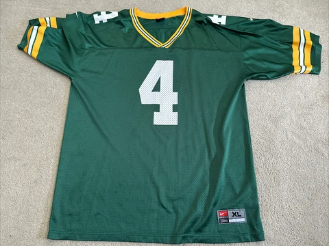 Nike Green Bay Packers Jersey NFL Brett Favre Team Sports Mens Size XL Cover
