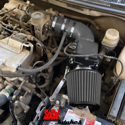 COATED BLACK Air Intake Kit For 02-06 Mitsubishi Lancer 2.0L 4cyl OZ LS ES Ver-1 - Image 1 of 1