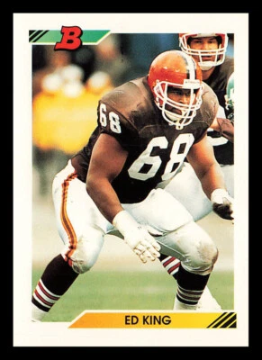 Ed King #208 1992 Bowman Cleveland Browns - Image 1 of 2