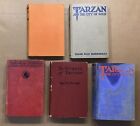 5 Edgar Rice Burroughs Tarzan Books ~ ERB Inc, Grosset & Dunlap, W. H. Allen