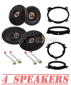 Infinity Kappa Front/Rear Door speakers upgrade for 2007 - 2018 Toyota Tundra - Picture 1 of 3