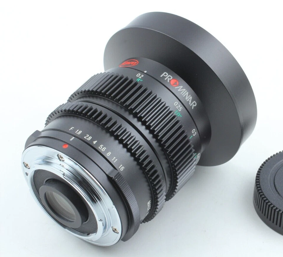 [Sin usar] Lente de cine Kowa Prominar 12 mm f1,8 MFT micro cuatro tercios de JAPÓN #568 Foto 1 de 4