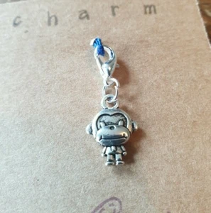 CLIP ON CHARM AFFE FÜR ARMBAND HANDTASCHE REISSVERSCHLUSS TASCHE BLEISTIFTTASCHE  - Bild 1 von 4