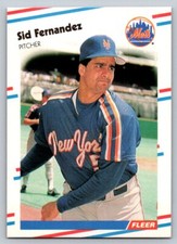 1988  Fleer #134 Sid Fernandez New York Mets