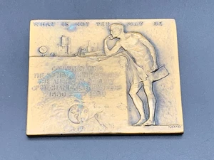 Bronze Plaque 50 Years American Society of Mechanical Engineers Julio Kilenyi - Picture 1 of 3