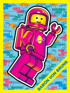 Baron von Brunk Spaceman Eierschale Graffiti Aufkleber Packungen (30er Pack) - Bild 1 von 5