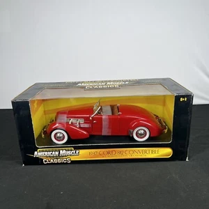 NEW ERTL American Muscle 1937 Cord 812 Convertible Red 1:18 DIE CAST - Picture 1 of 10