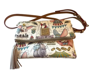 Disney Parks 2019 Dumbo Foldover Crossbody Bag by Dooney & Bourke Retired - Picture 1 of 21