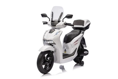 Moto Elettrica per Bambini Honda SH125 12V Bianca Scooter Ruote EVA Sedile pelle - Immagine 1 di 4