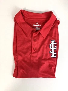 Fanatics St Louis Cardinals Polo Shirt Golf Mens Size Large STL Cards - Picture 1 of 12