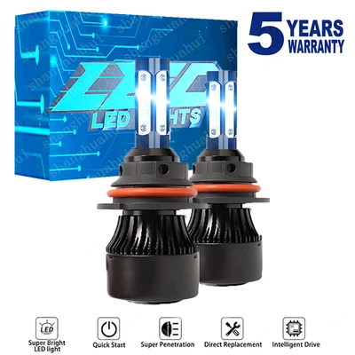 For Ford F-250 1992 1993 1994 1999 4-SIDES LED Headlight Bulbs High Beam Kit Foto 1 de 4